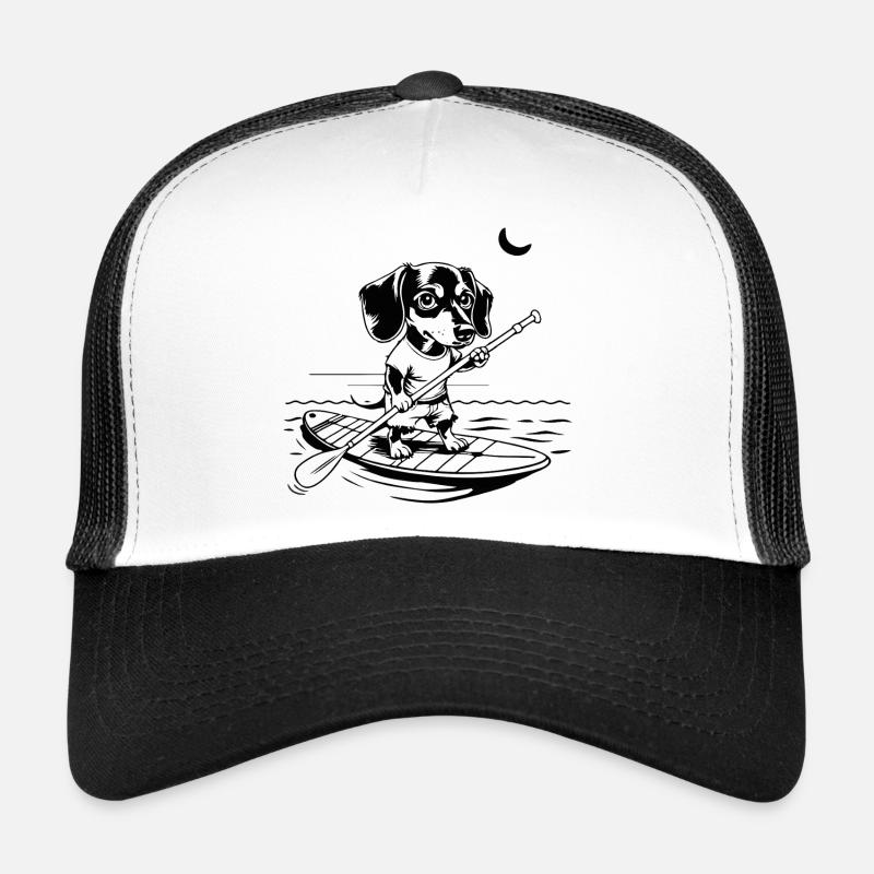 SUP SURFEN - Trucker Cap - Weiß/Schwarz