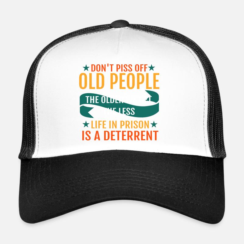 Funny Old People Trucker Cap