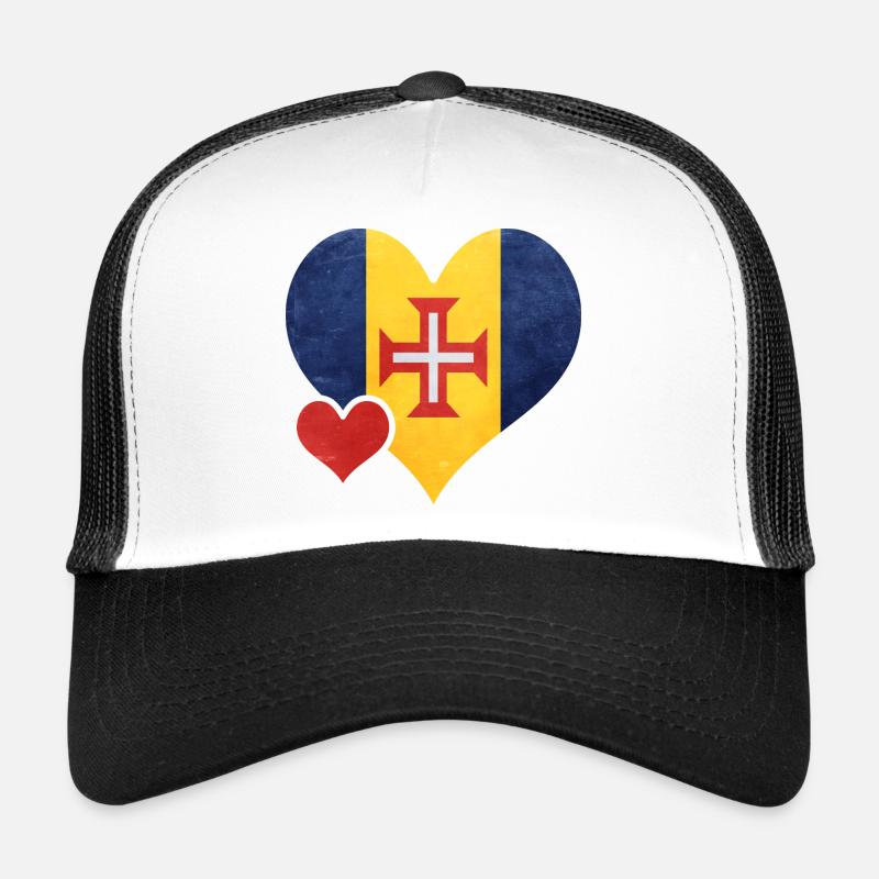 Cœur avec drapeau et croix lituaniens Casquette trucker 