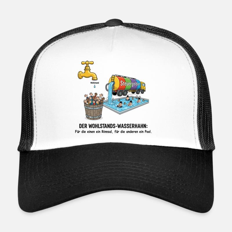 Der Wohlstands-Wasserhahn Trucker Cap