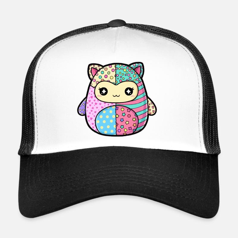 Patchwork Chaton Couleurs Pastel Casquette trucker 