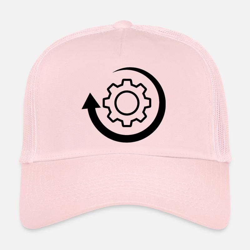 Rotation Wheel Logo Image Trucker Cap