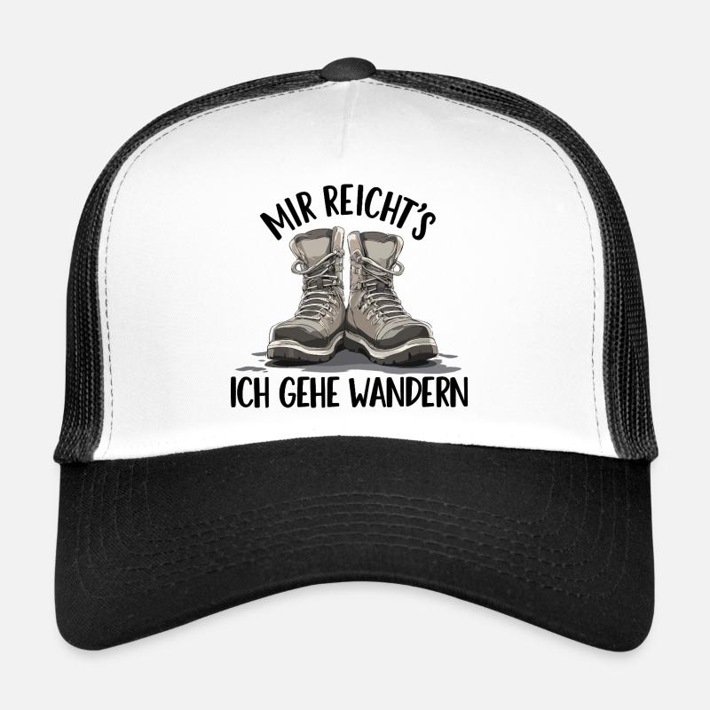 Stiefelduo im Schatten Wandern Wandergruppe Berge Trucker Cap