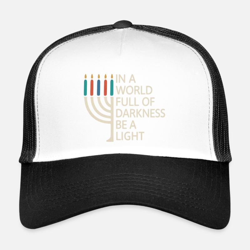 Sei ein Licht, fröhliches Chanukka Trucker Cap