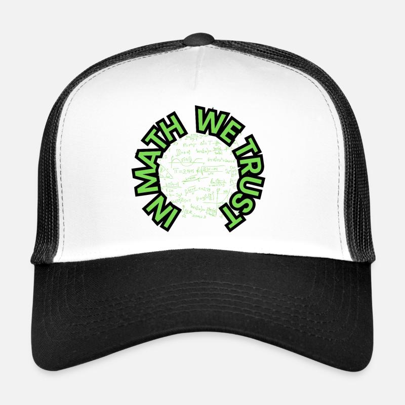 En maths, on fait confiance - Mathe - Design Casquette trucker 