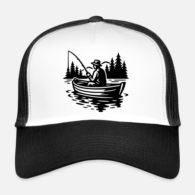 Angling - Trucker Cap - white/black
