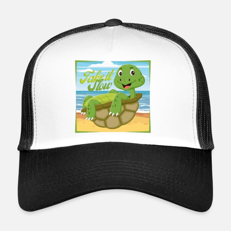 Take it Slow – Chill Turtle Trucker Cap
