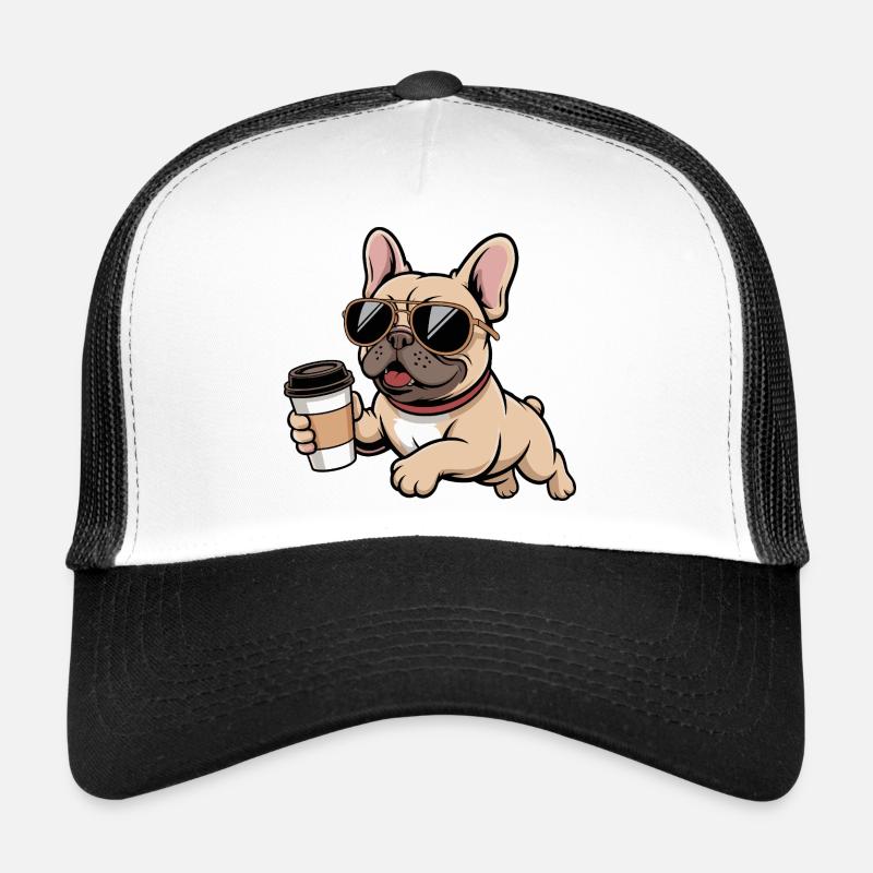 Lunettes de soleil Bouledogue Français Café Casquette trucker 