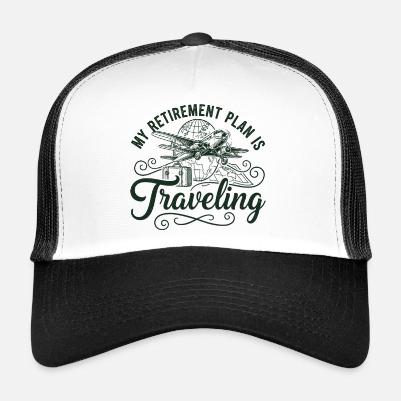 Le plan de retraite voyage Casquette trucker 