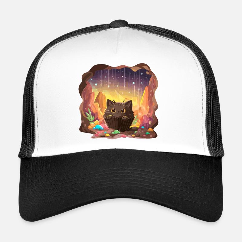 Cat Cake Grotte de cristal Casquette trucker 