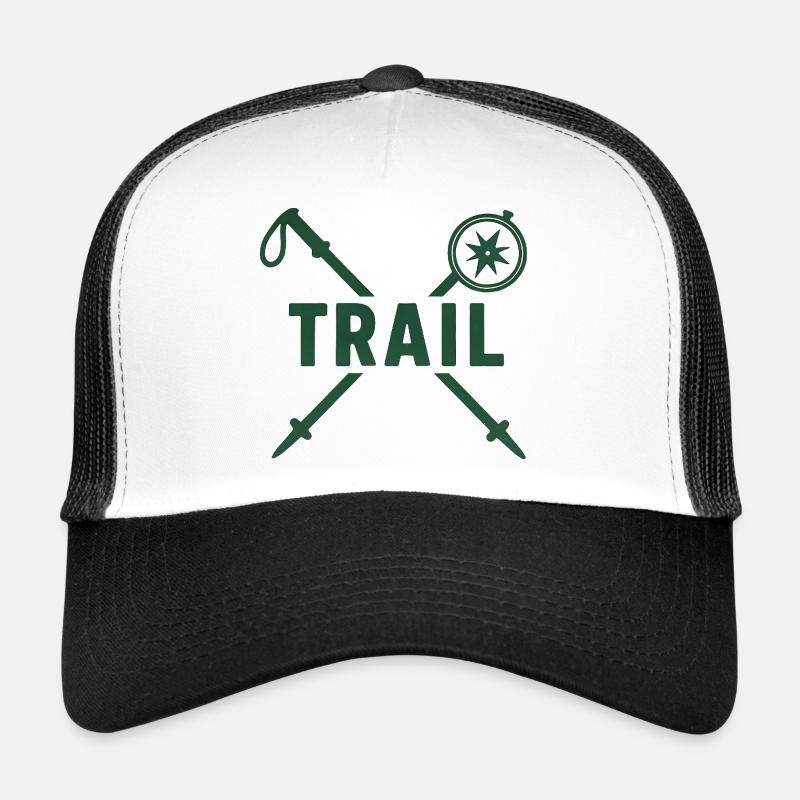 Trail Adventure Compass and Blades Trucker Cap