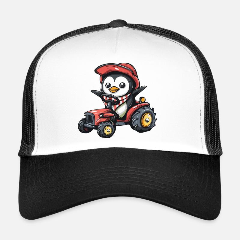 Penguin Tractor Farmer Trucker Cap