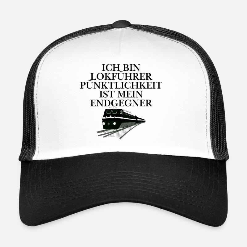 Conception du conducteur de train Casquette trucker 