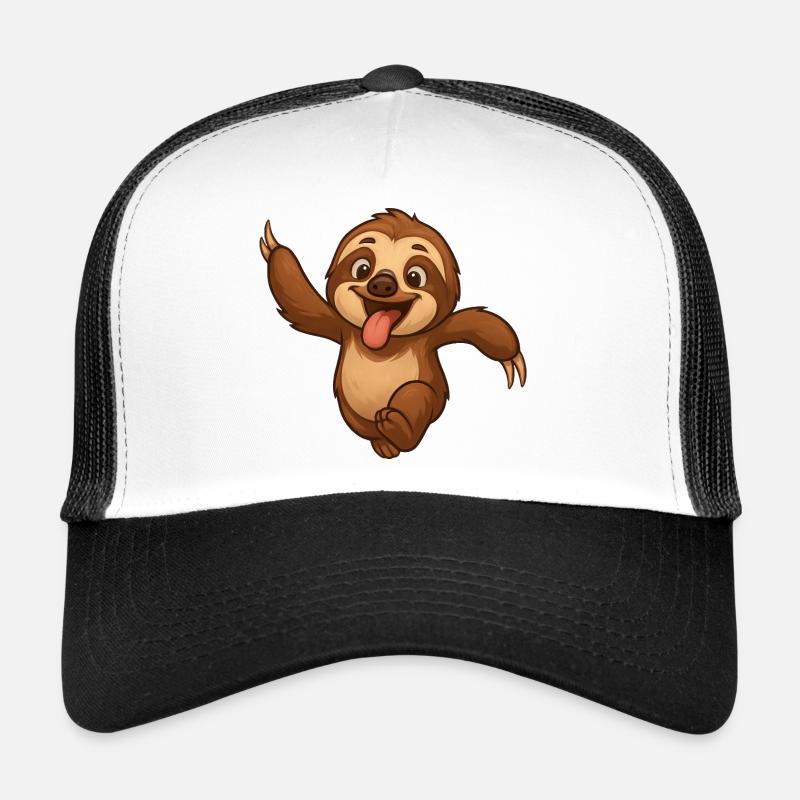 Sloth Friendship Race Funny Trucker Cap