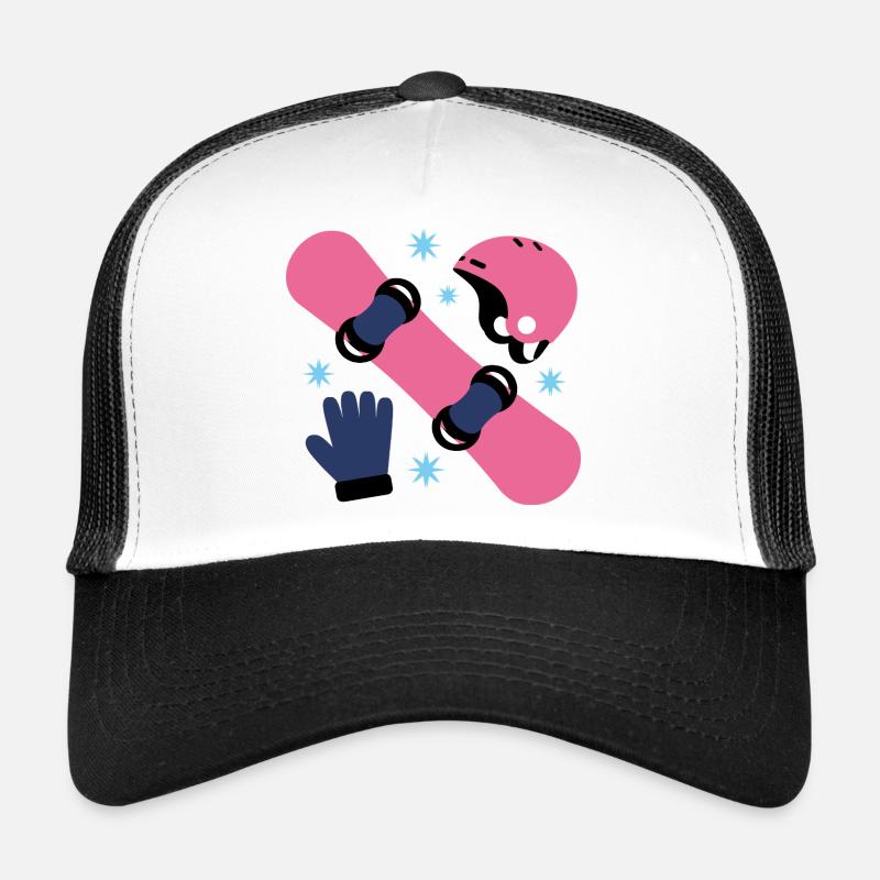 Glam Skate Rose et Casque Bleu Casquette trucker 