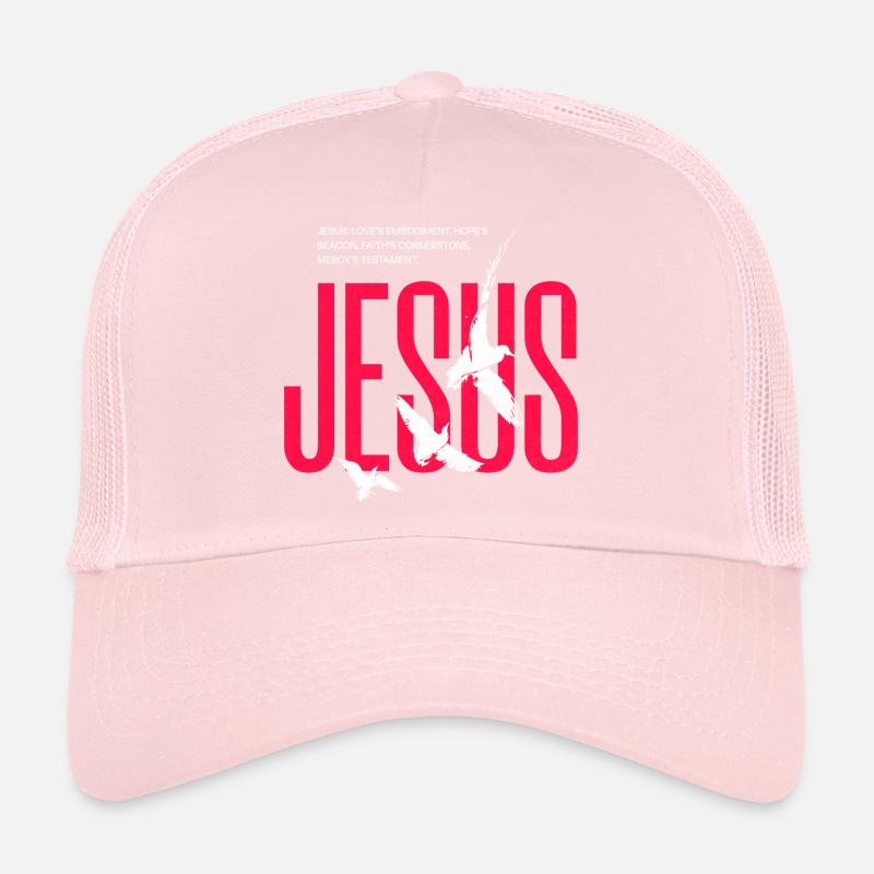 Jesus-Tauben-Typografie Trucker Cap