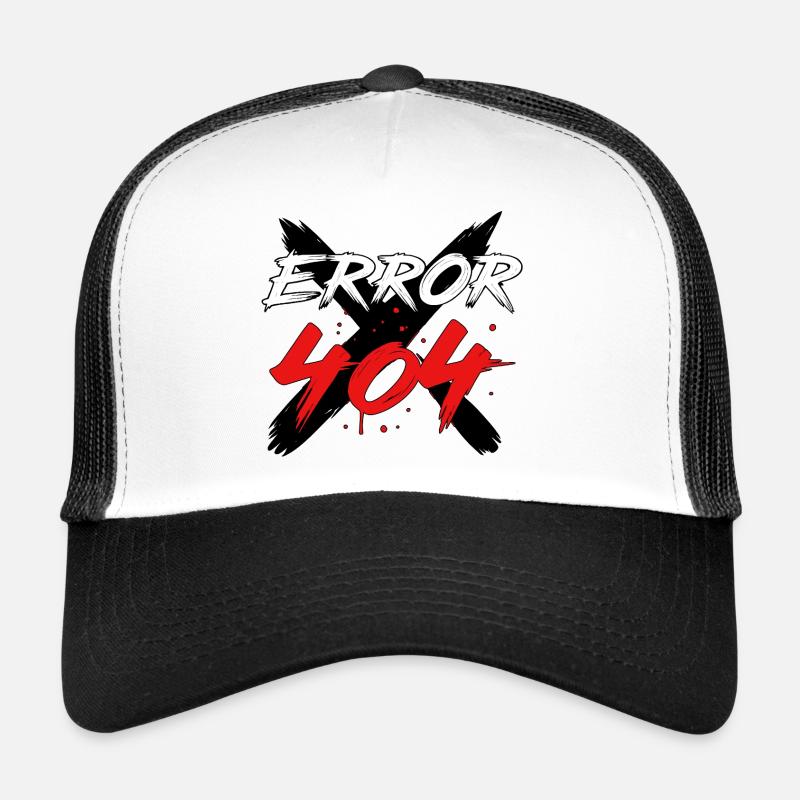 Panneau d’erreur 404 Casquette trucker 