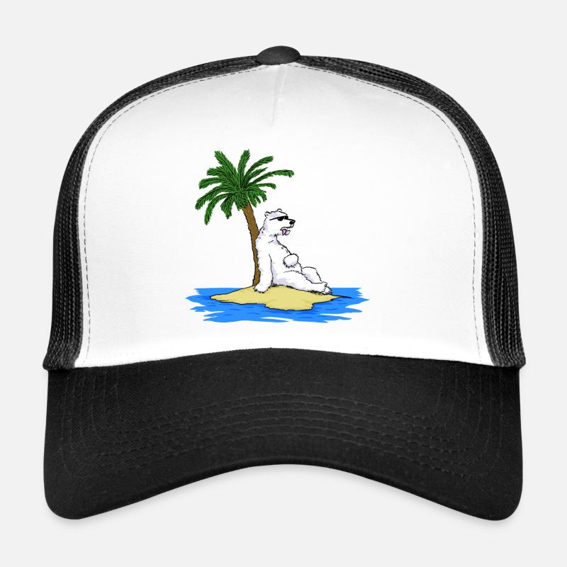 Hot Polar Bear Casquette trucker 