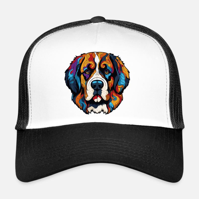 Bande dessinée de chien Casquette trucker 