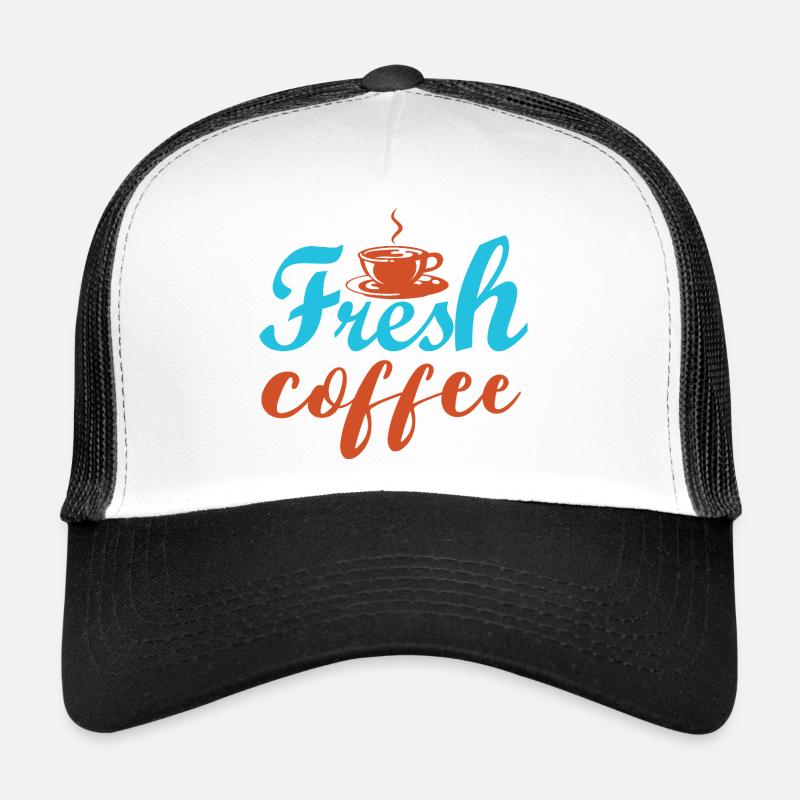 Café frais - inscriptions colorées Casquette trucker 