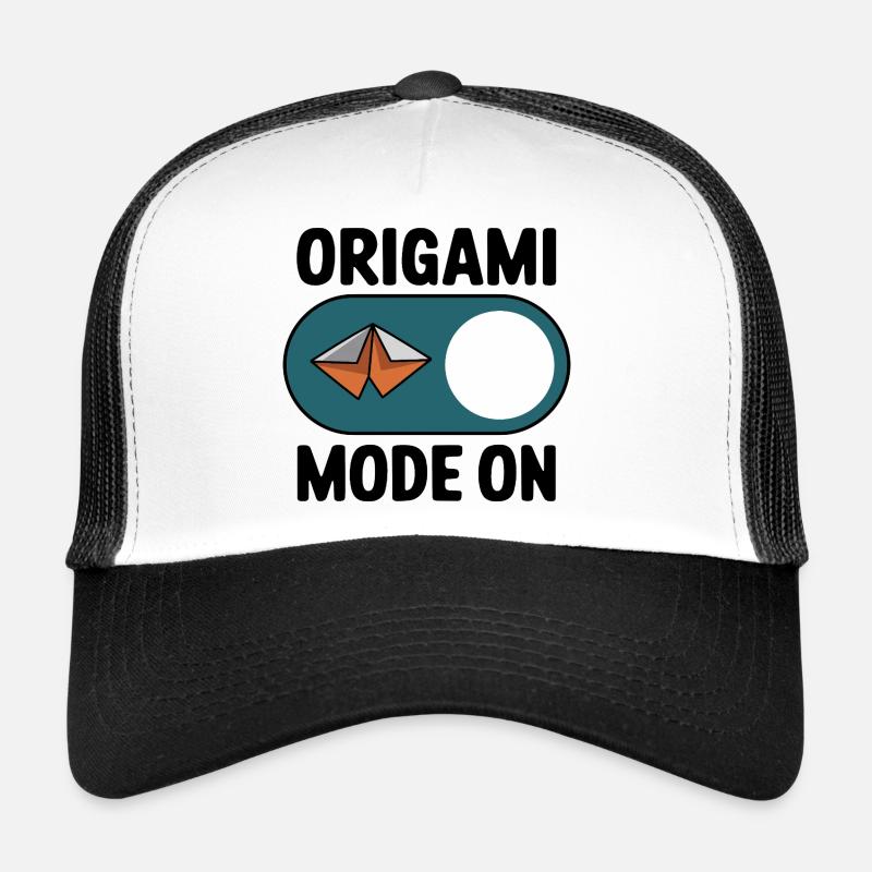 Mode en origami sur papier Passe-temps de pliage pour Casquette trucker 
