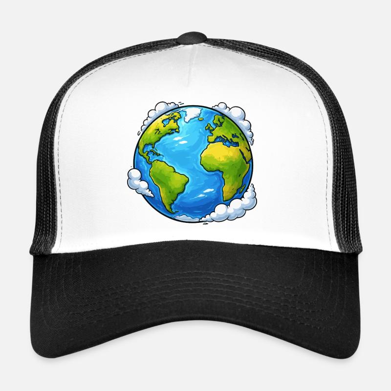 Planète Monde Terrestre Casquette trucker 