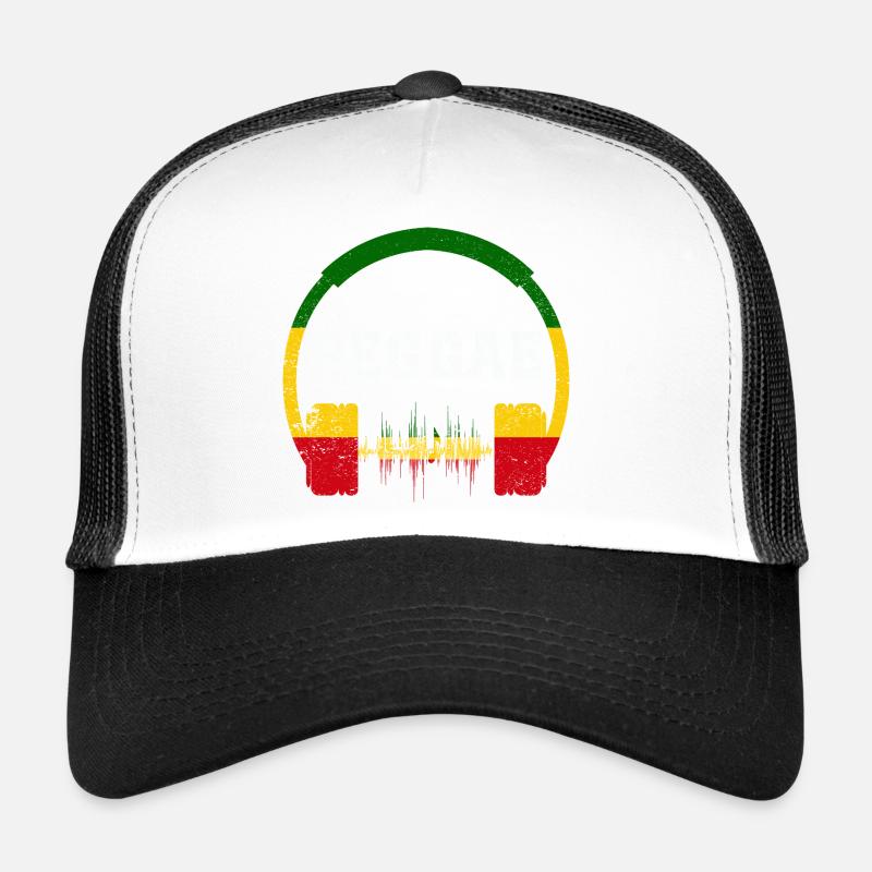 Conception des ondes casques reggae Casquette trucker 