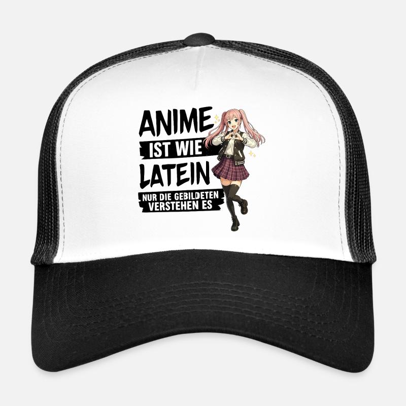 Anime Schulmädchen Herzpose Trucker Cap