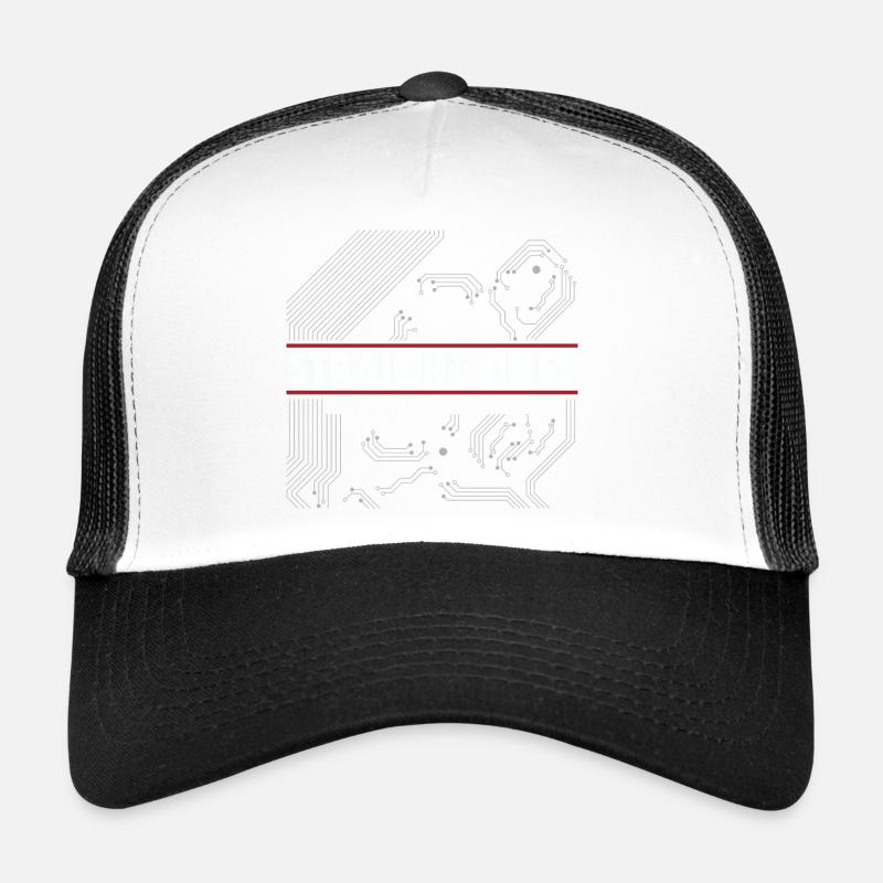 Lignes droites au lieu de courbes Casquette trucker 