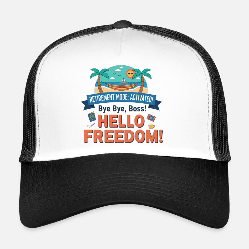 Pension: Retirement Mode Activated – Hello Freedom Trucker Cap