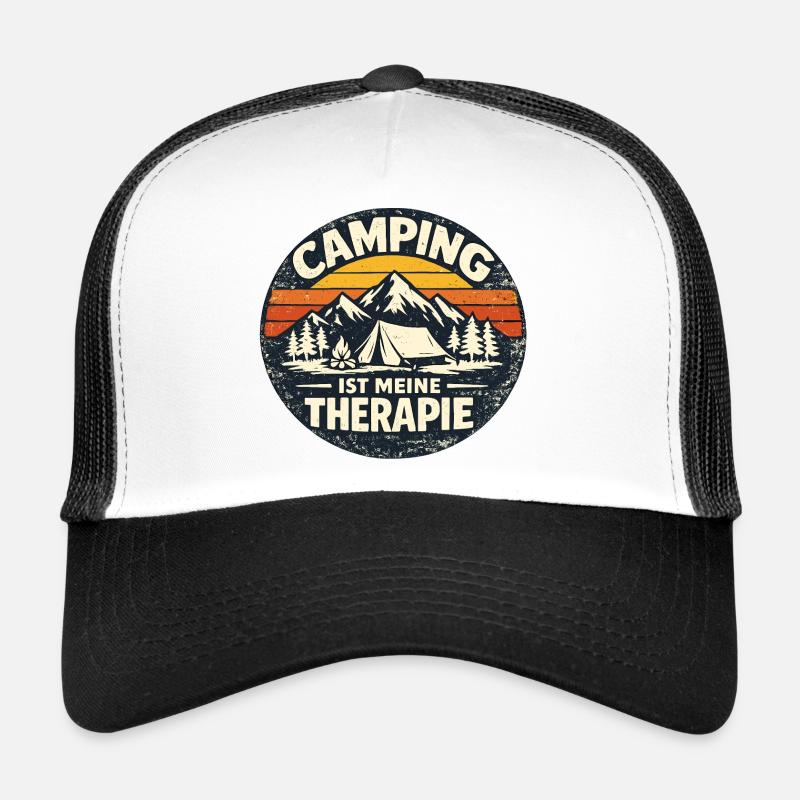 Camping is my therapy Trucker Cap