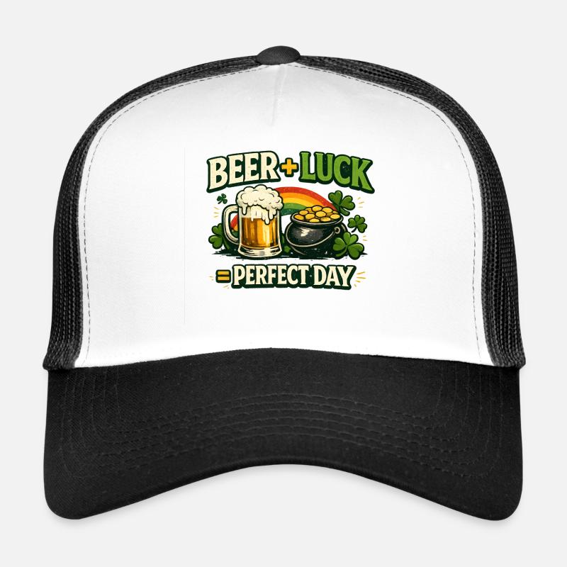 Journée parfaite de la chance de la bière Casquette trucker 