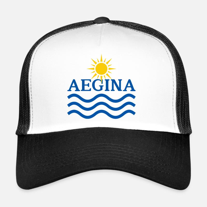 Ondes de soleil d’Égine Casquette trucker 