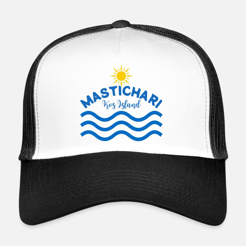 Vagues de soleil de l’île Mastichari Kos Casquette trucker 