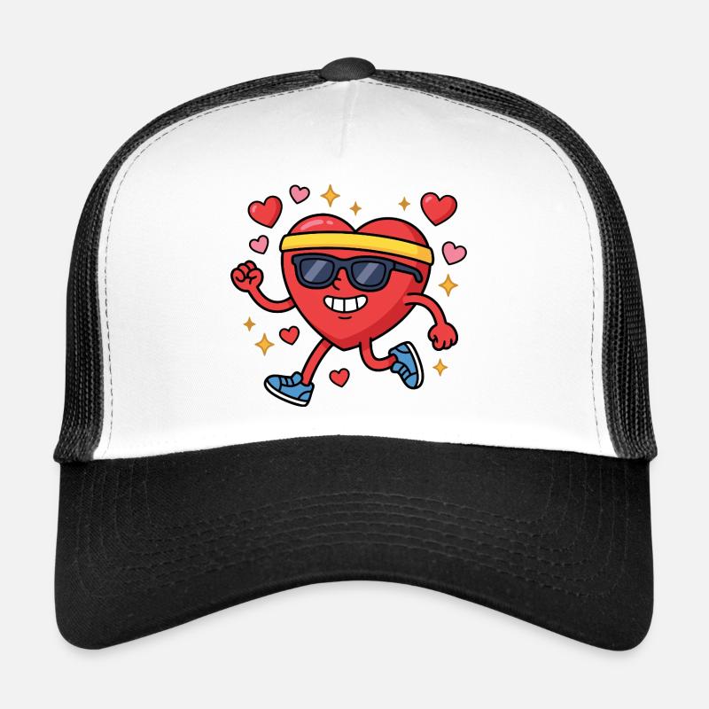 Course amusante pour la Saint-Valentin Casquette trucker 