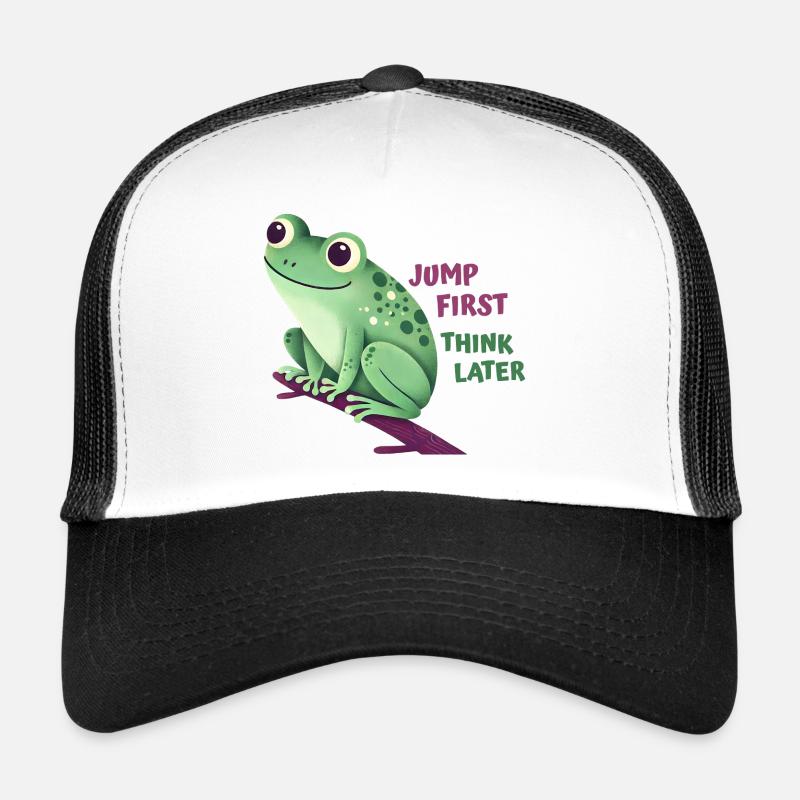 Grenouille avec citation Casquette trucker 