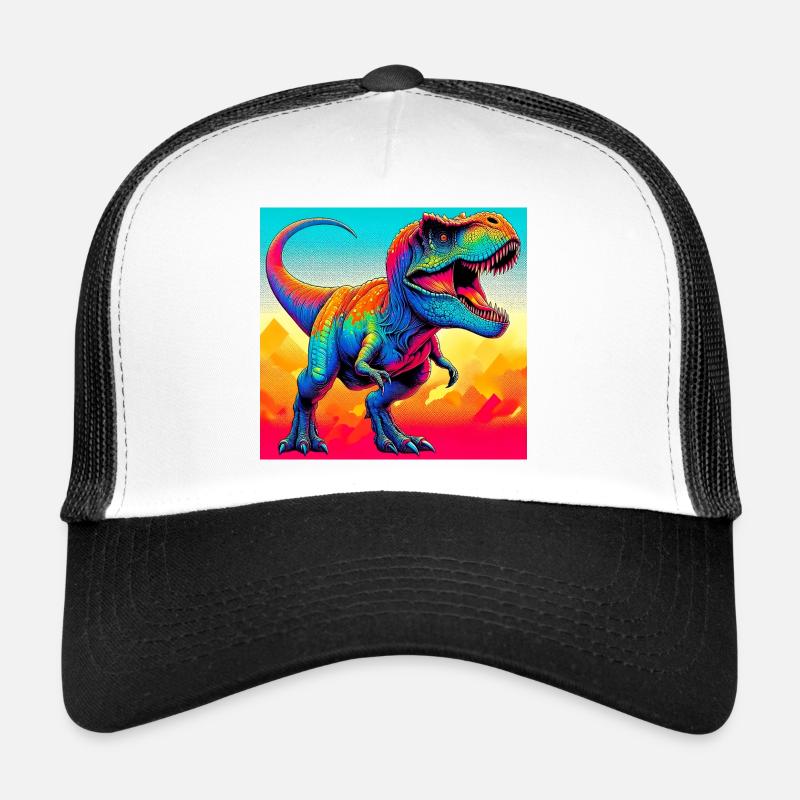 dinosaur - Trucker Cap - white/black