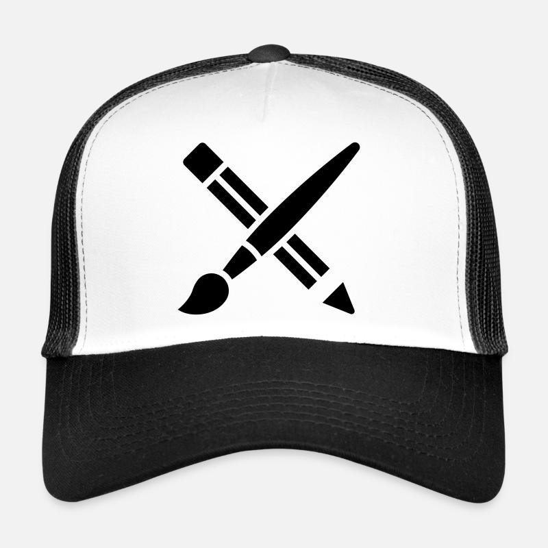 Brush, Pencil, Crafting, Art Icon Trucker Cap