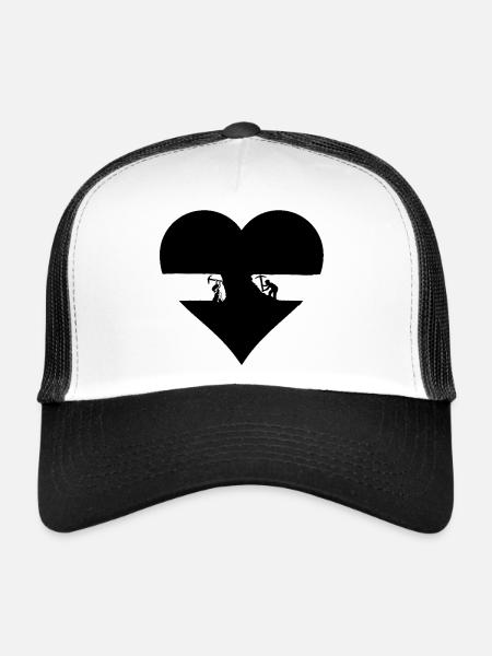 Chemise Soft Aesthetic Beauty Calm Minimal Style - Casquette trucker  - blanc/noir - Devant