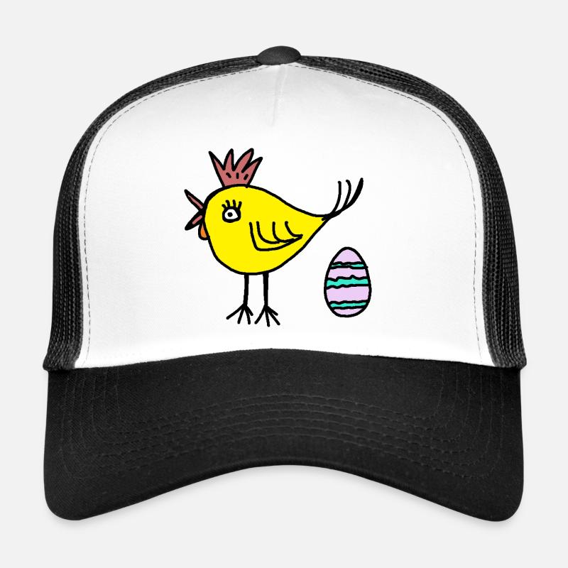 Œufs de poulet poussin de Pâques Enfants Casquette trucker 