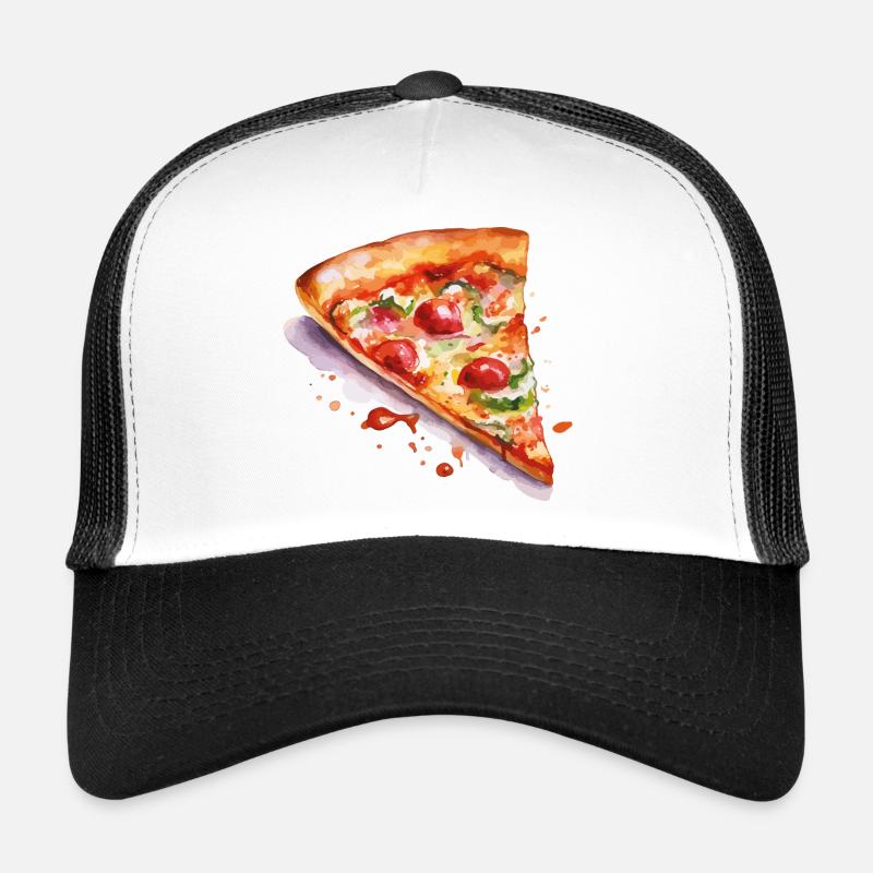 Pizza Aquarell Slice Trucker Cap