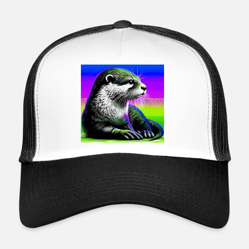 Otter - Trucker Cap - Weiß/Schwarz