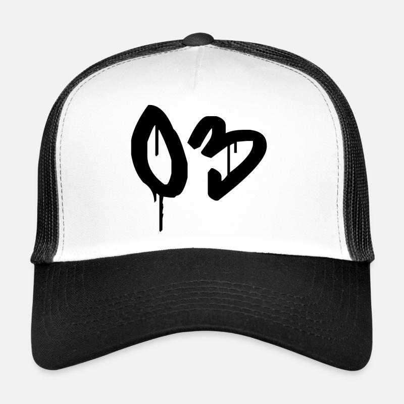Nombre 03 Style Graffiti Urbain Casquette trucker 