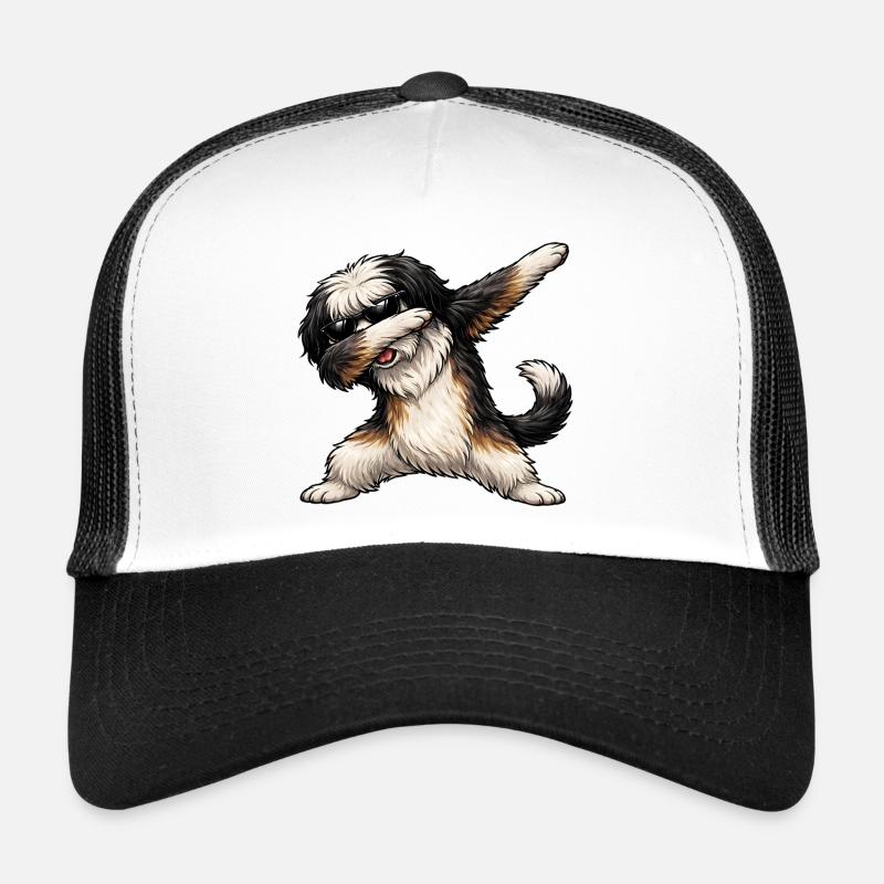 Dabbing Tibet Terrier Trucker Cap