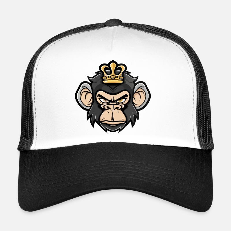 Affe Kopf Krone Trucker Cap