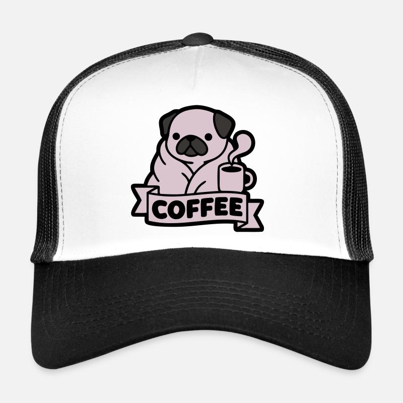 Bannière du Café du Matin du Carlin Casquette trucker 