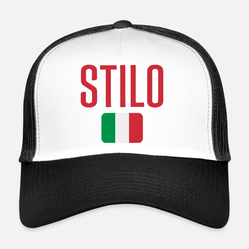 Stilo Italy Flag Emblem Trucker Cap