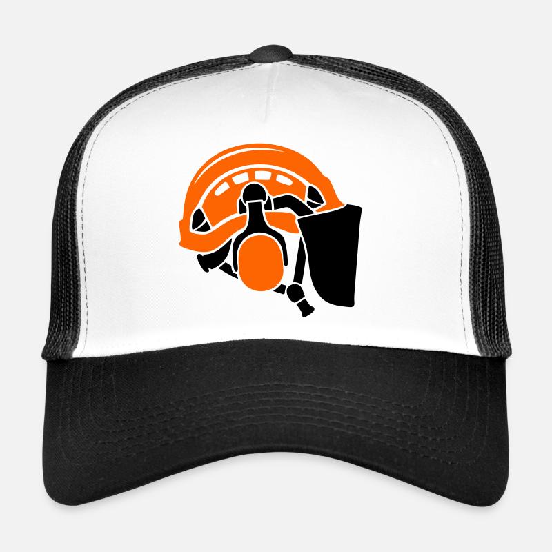 Forestry helmet, tree care, forest workers, lumberjacks Trucker Cap