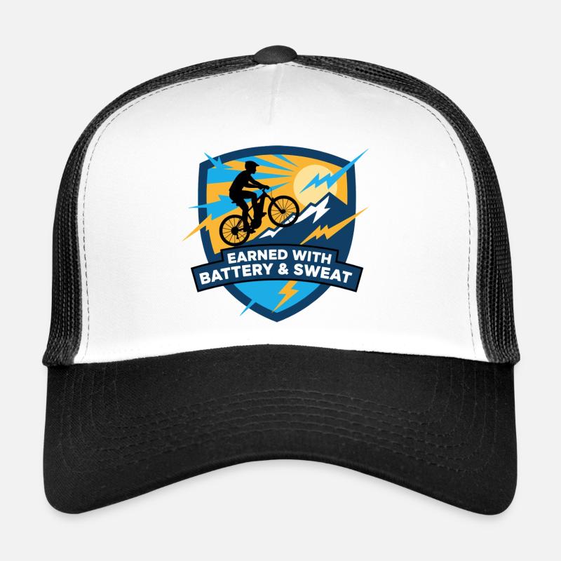 Earned With Battery & Sweat MTB Badge Trucker Cap
