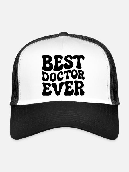 Meilleur médecin de tous les temps - Casquette trucker  - blanc/noir - Devant